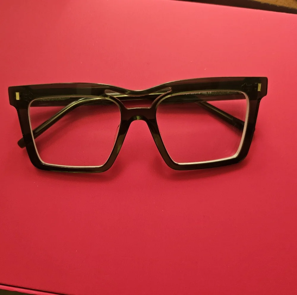 Stylish Green Square Prescription Glasses